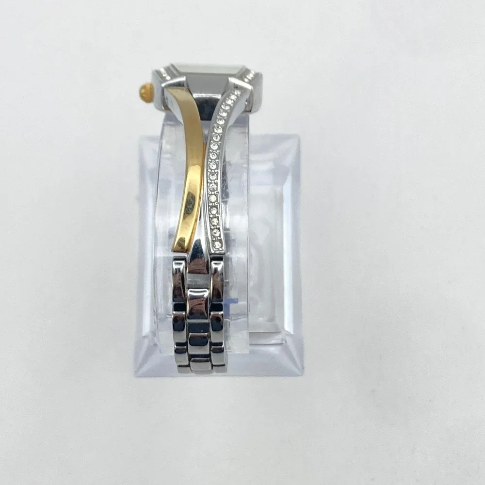 Armitron Now Women's Watch 19mm Gold Silver Two Tone Crystals New Battery 6.75